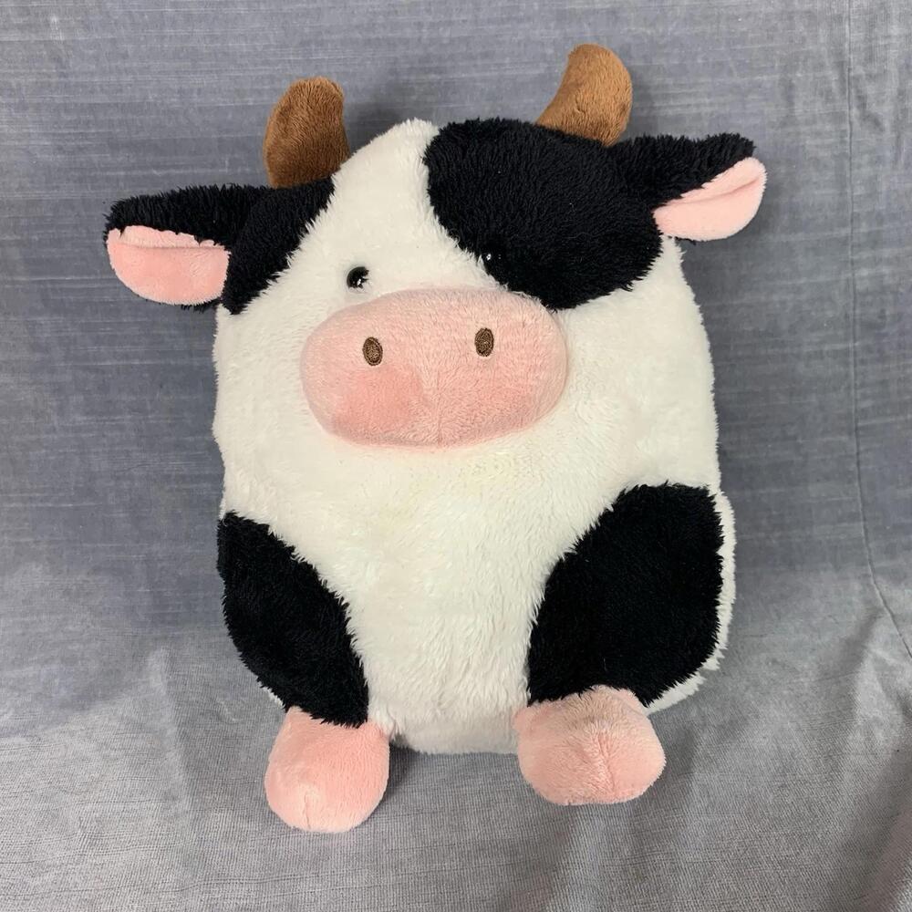 Demdaco Nat & Jules Plush Cow Daphne Soft Lovey Stuffed Farm Animal Toy 9”